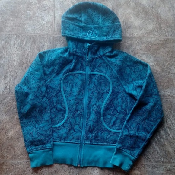 lululemon athletica Jackets & Blazers - Lululemon Scuba Patterned Teal Blue